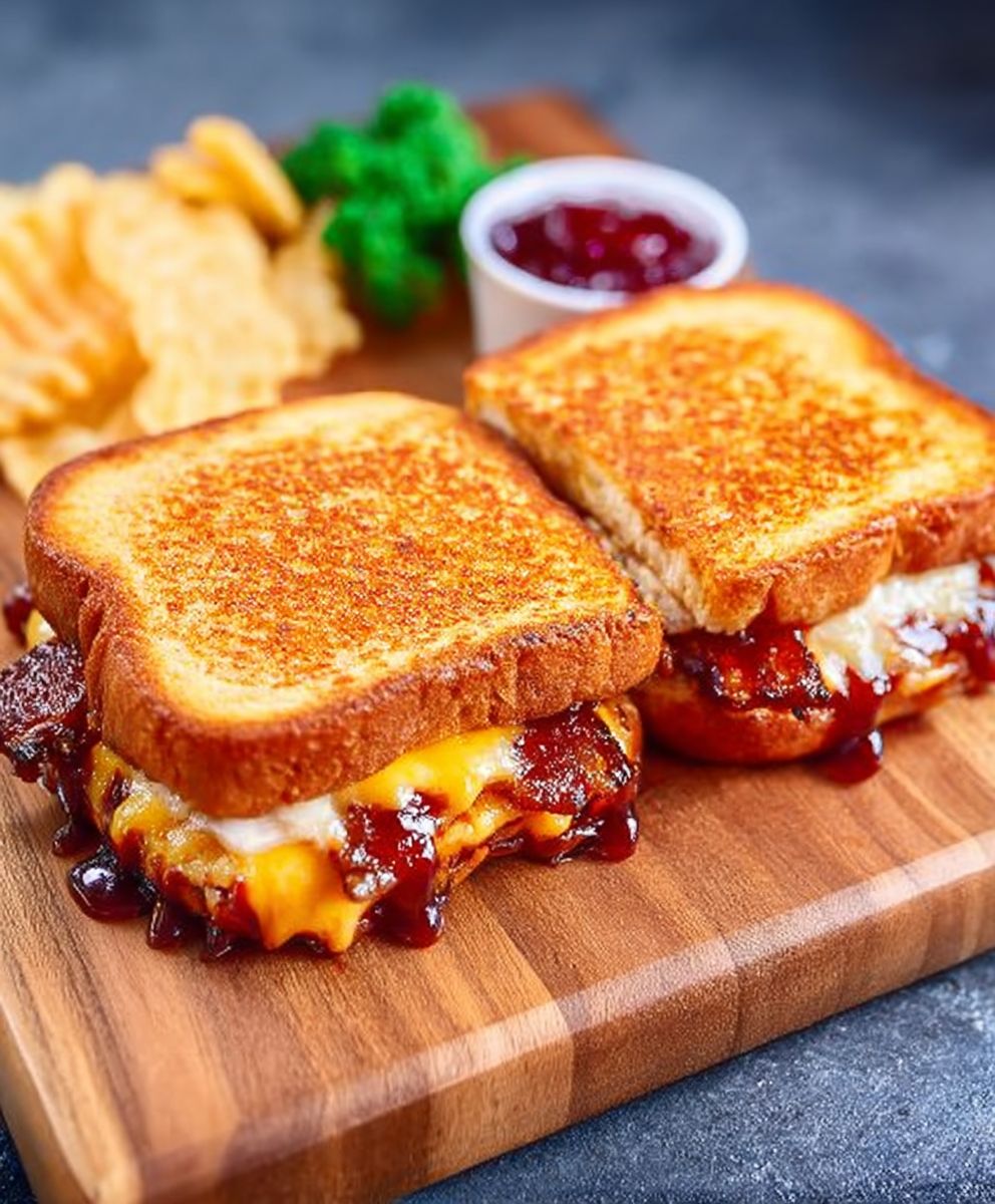 Bacon BBQ Grilled Cheese