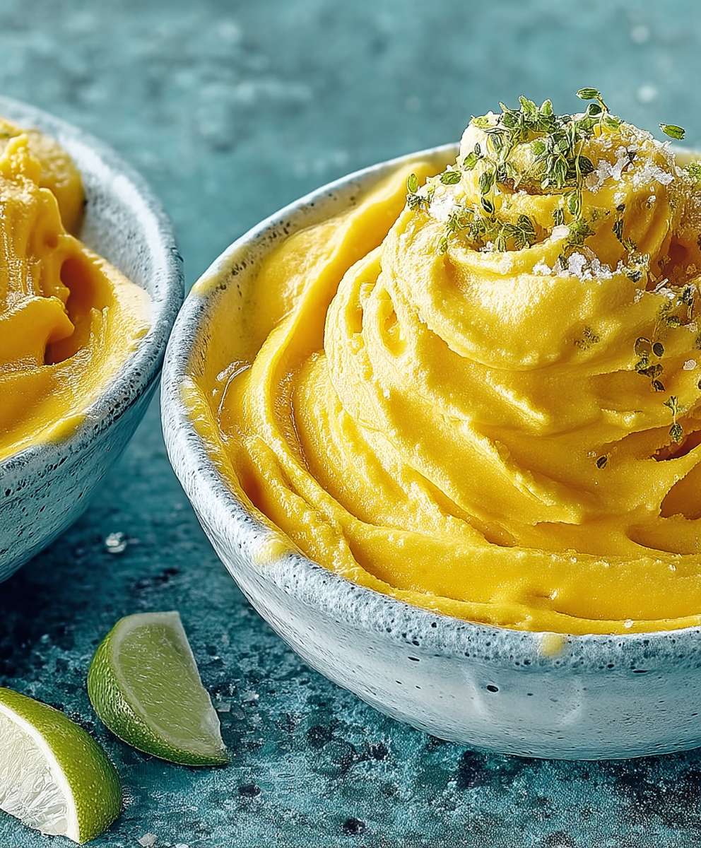 Mango frozen yogurt