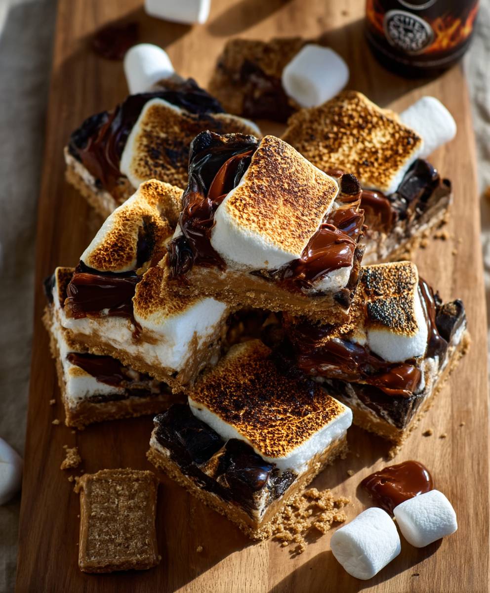 Peanut Butter Horchata Smores Bars