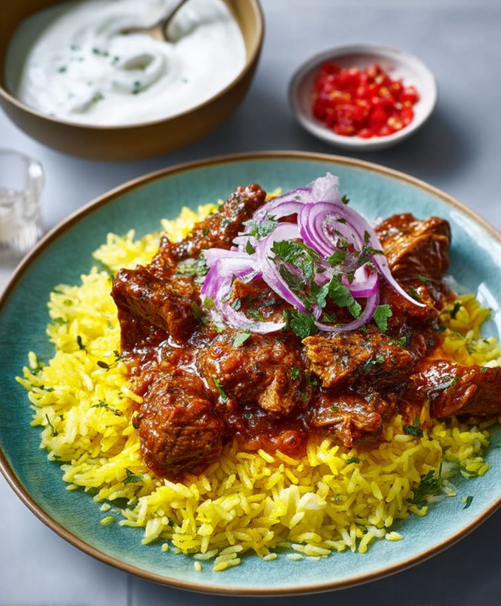 Leftover lamb curry