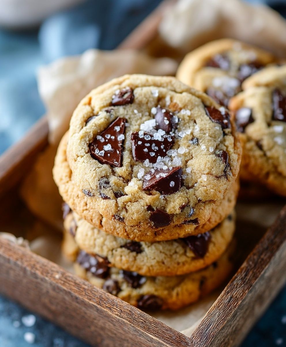Salted chocolate chip cookies