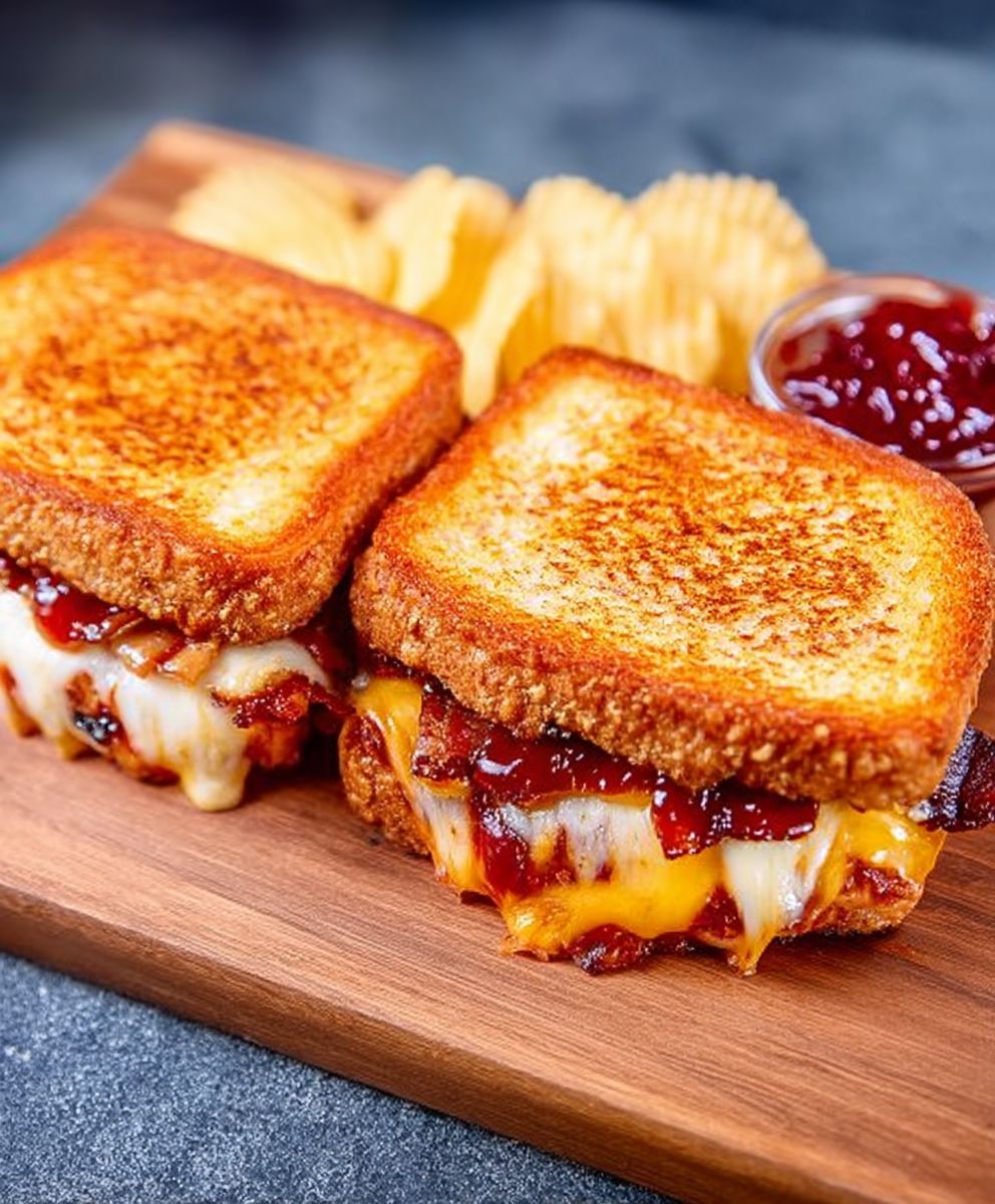 Bacon BBQ Grilled Cheese