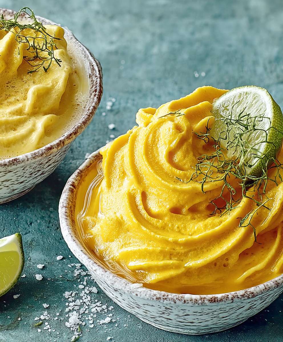 Mango frozen yogurt