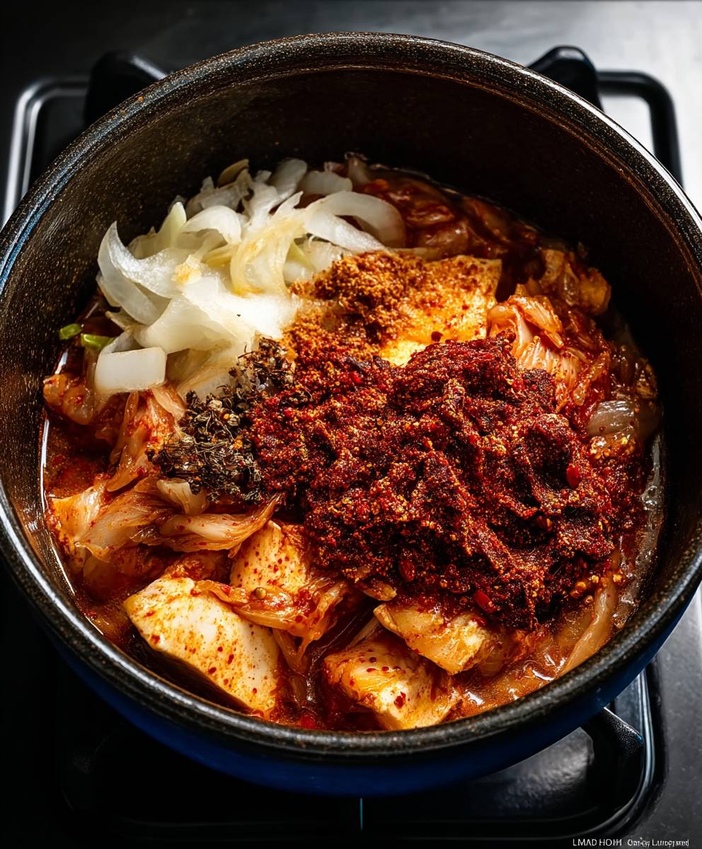 Spicy Kimchi Soft Tofu