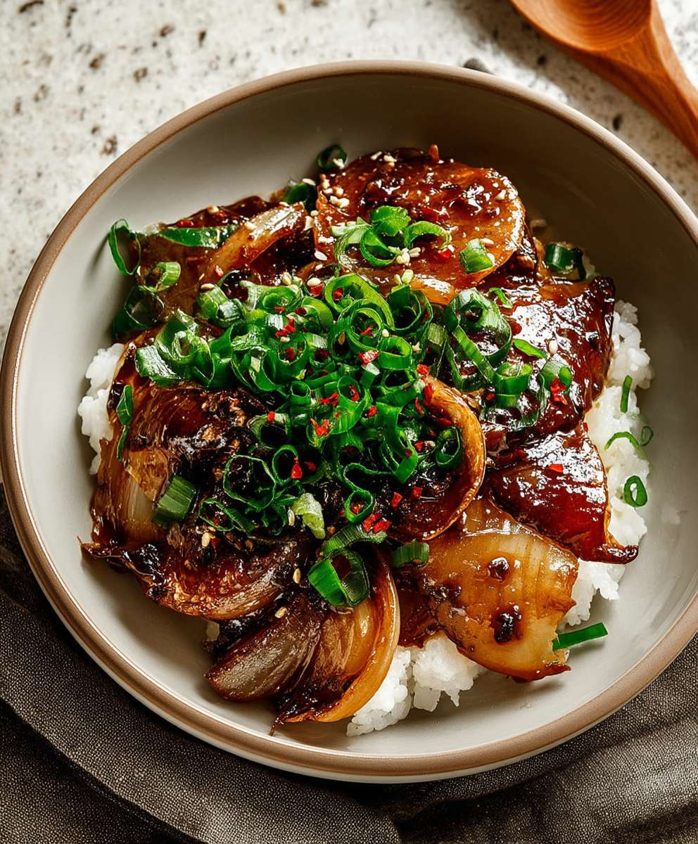 Onion stir fry