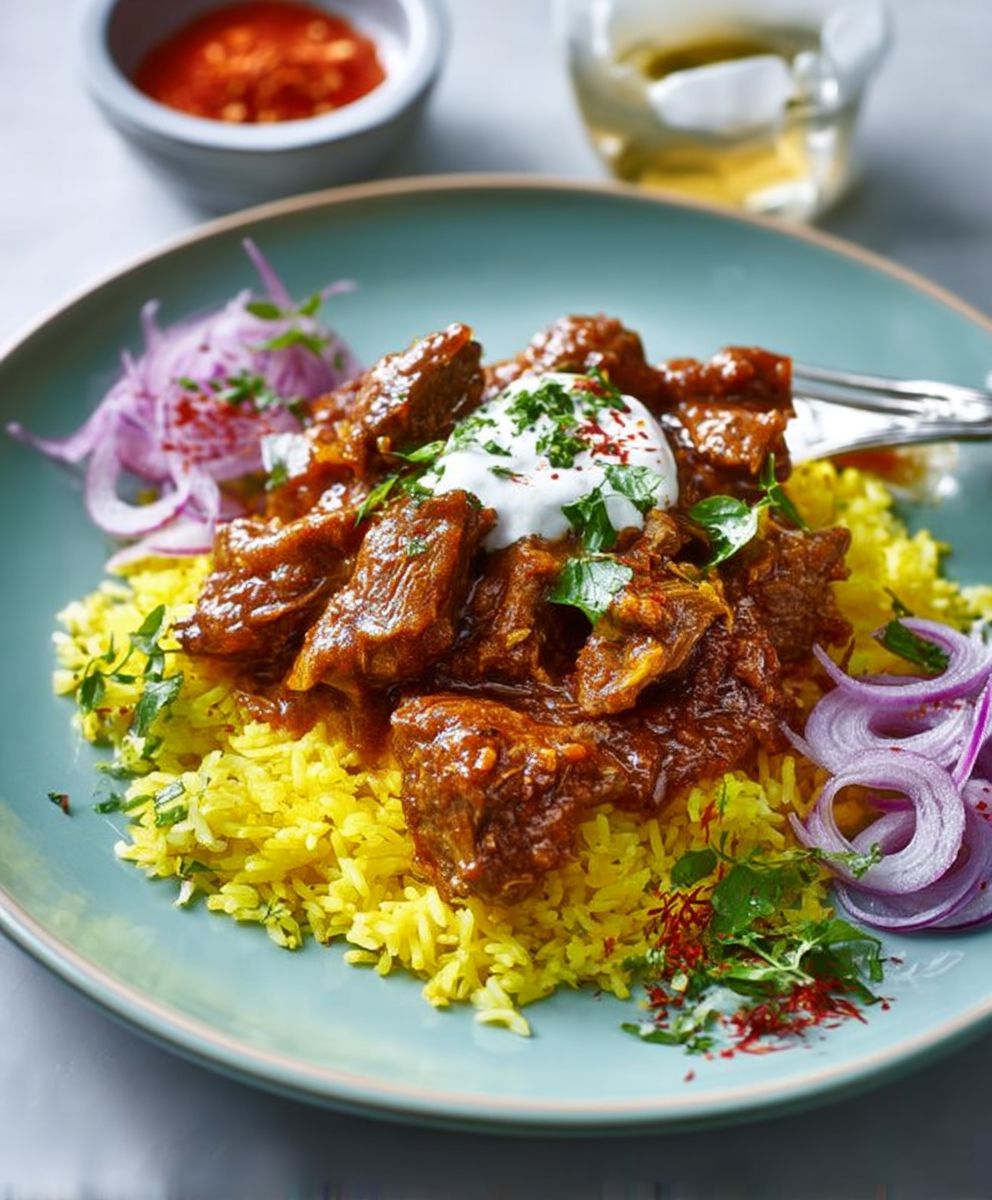 Leftover lamb curry