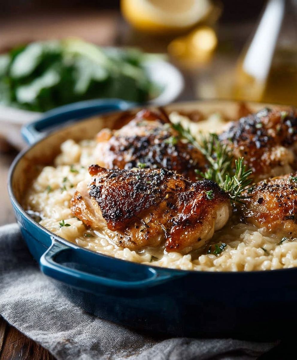 Lemon Pepper Chicken Risotto