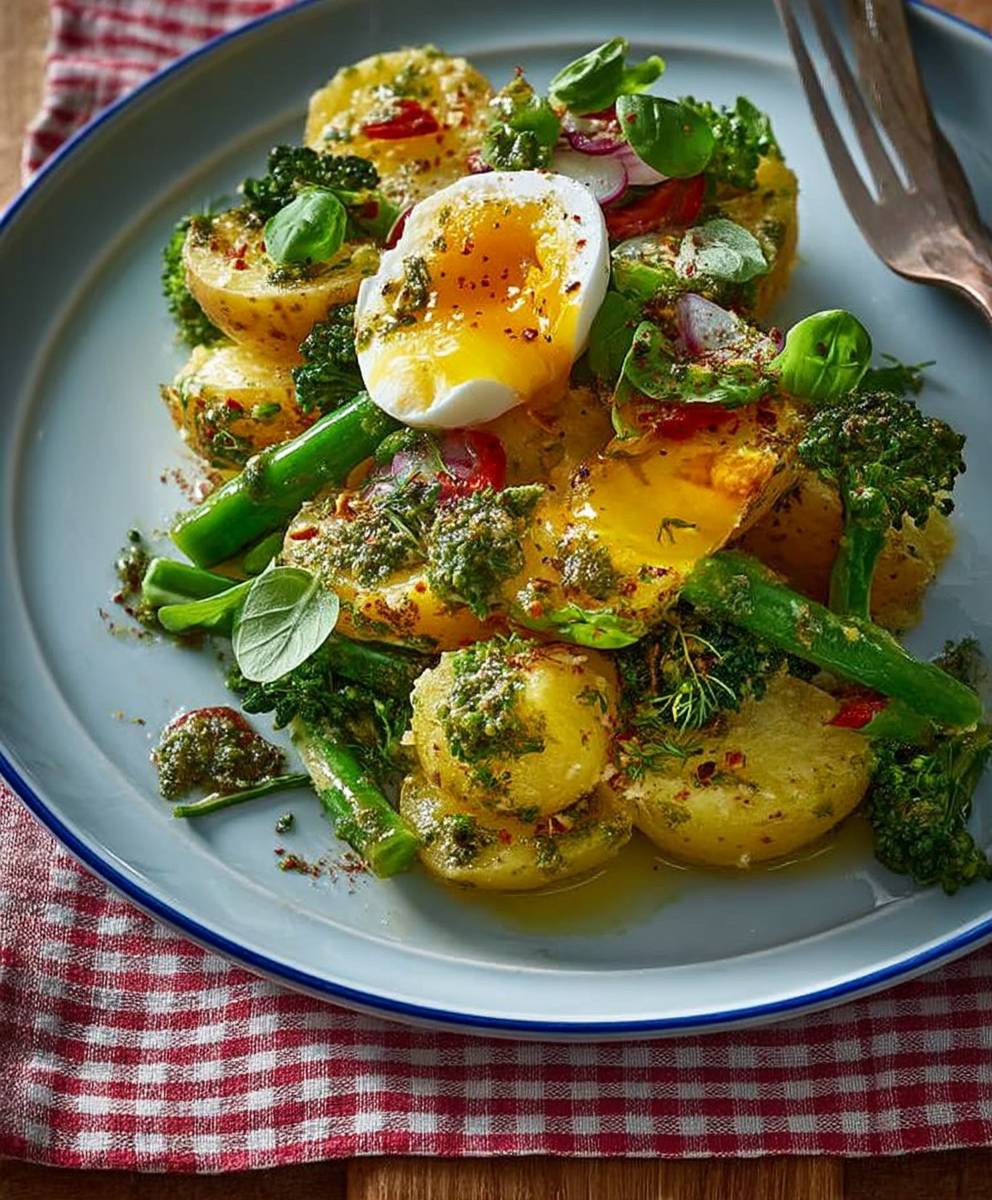 Potato green salad