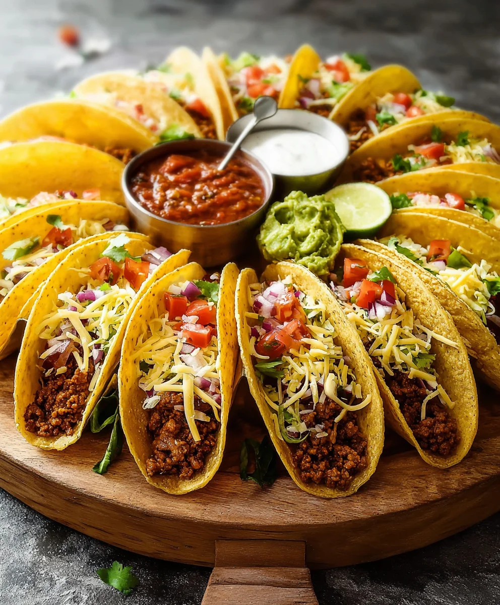 Easy Taco Recipe Dinner Board