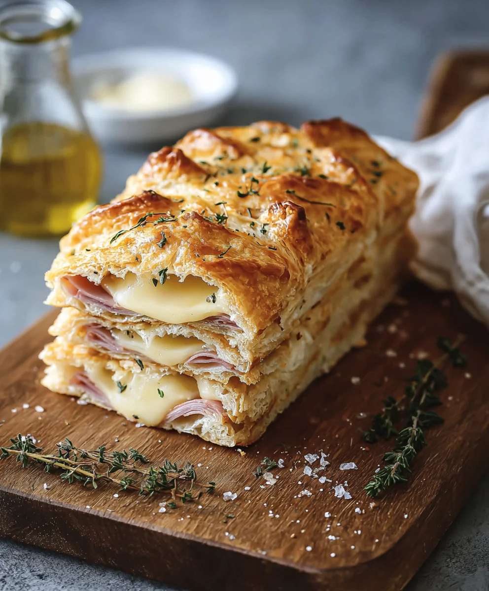 Quick & Easy Crispy Beef & Cheese Puff Pastry Stacks