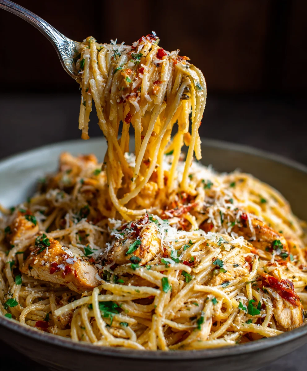 Chicken Garlic Parmesan Pasta for Busy Nights