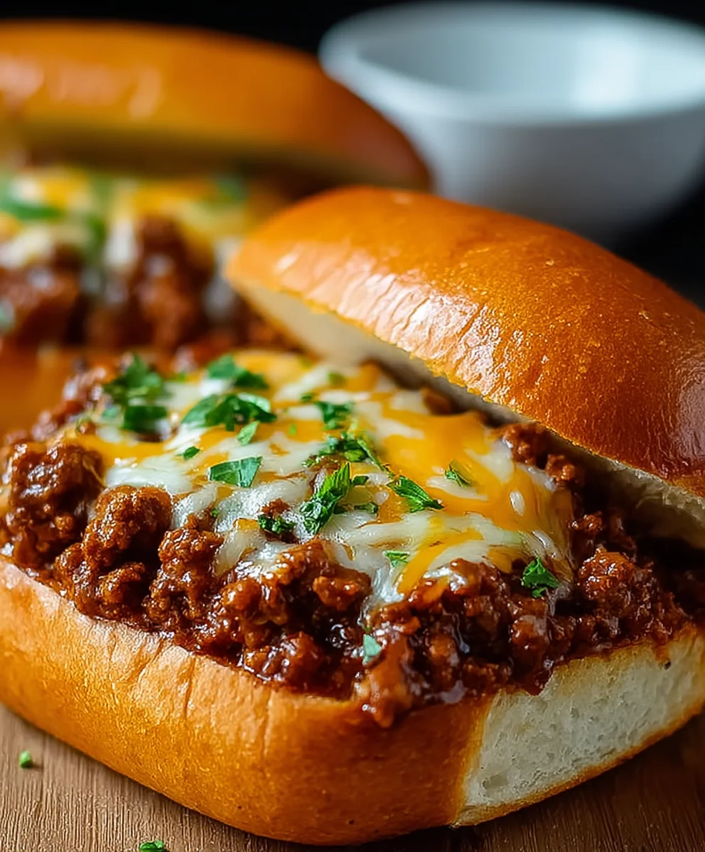 Sloppy Joe Garlic Melts: Easy Beefy Cheesy Dinner Recipe!