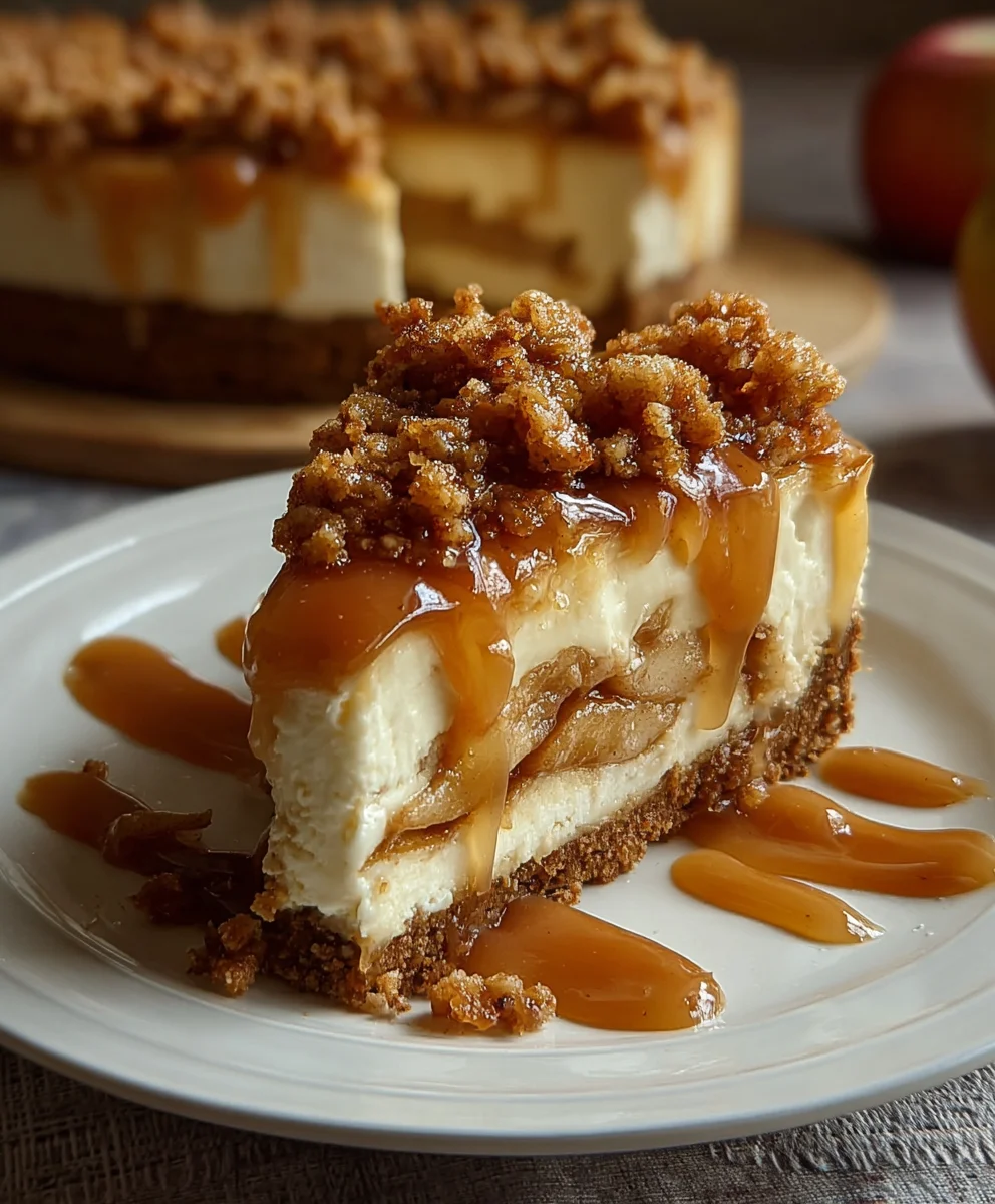 No Bake Apple Pie Cheesecake