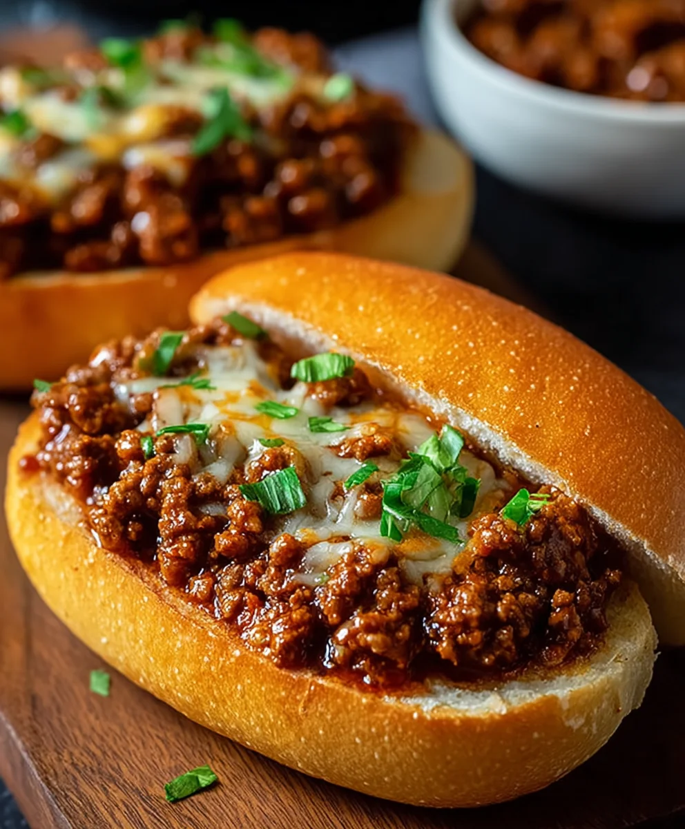 Sloppy Joe Garlic Melts: Easy Beefy Cheesy Dinner Recipe!