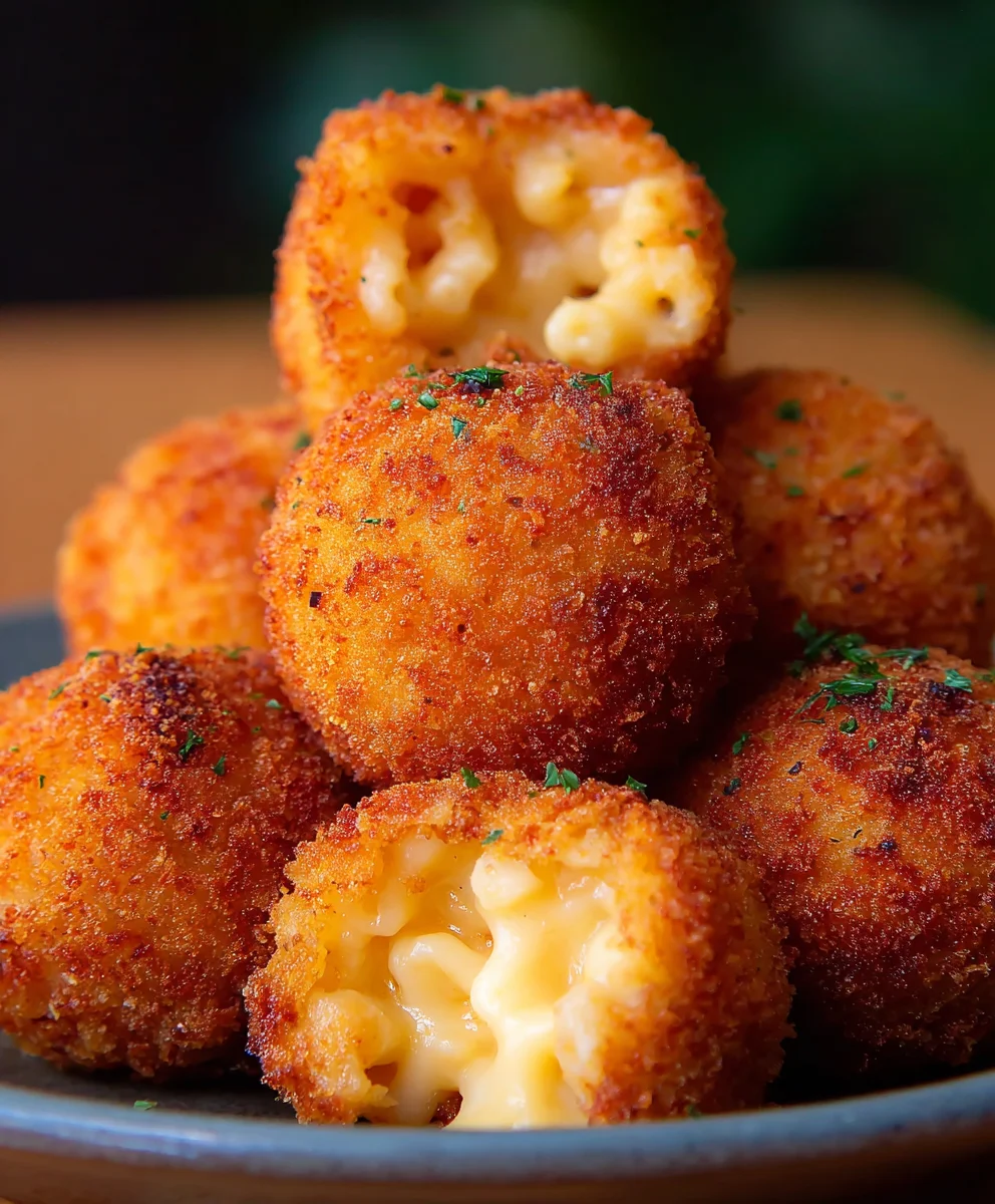 Crispy Fried Mac And Cheese Balls