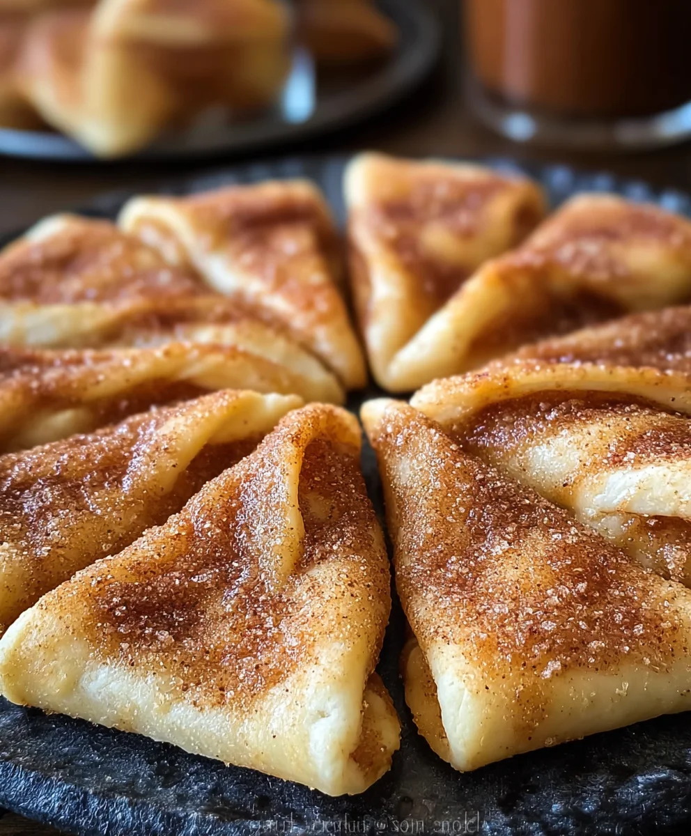 Cinnamon Sugar Pizza Crescent Rolls