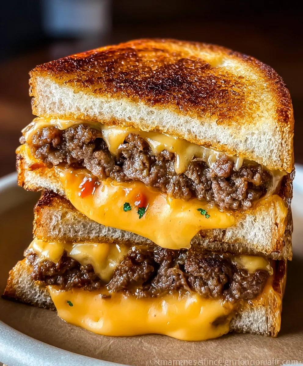 Smash Burger Grilled Cheese: Melty, Beefy, Crispy Perfection!