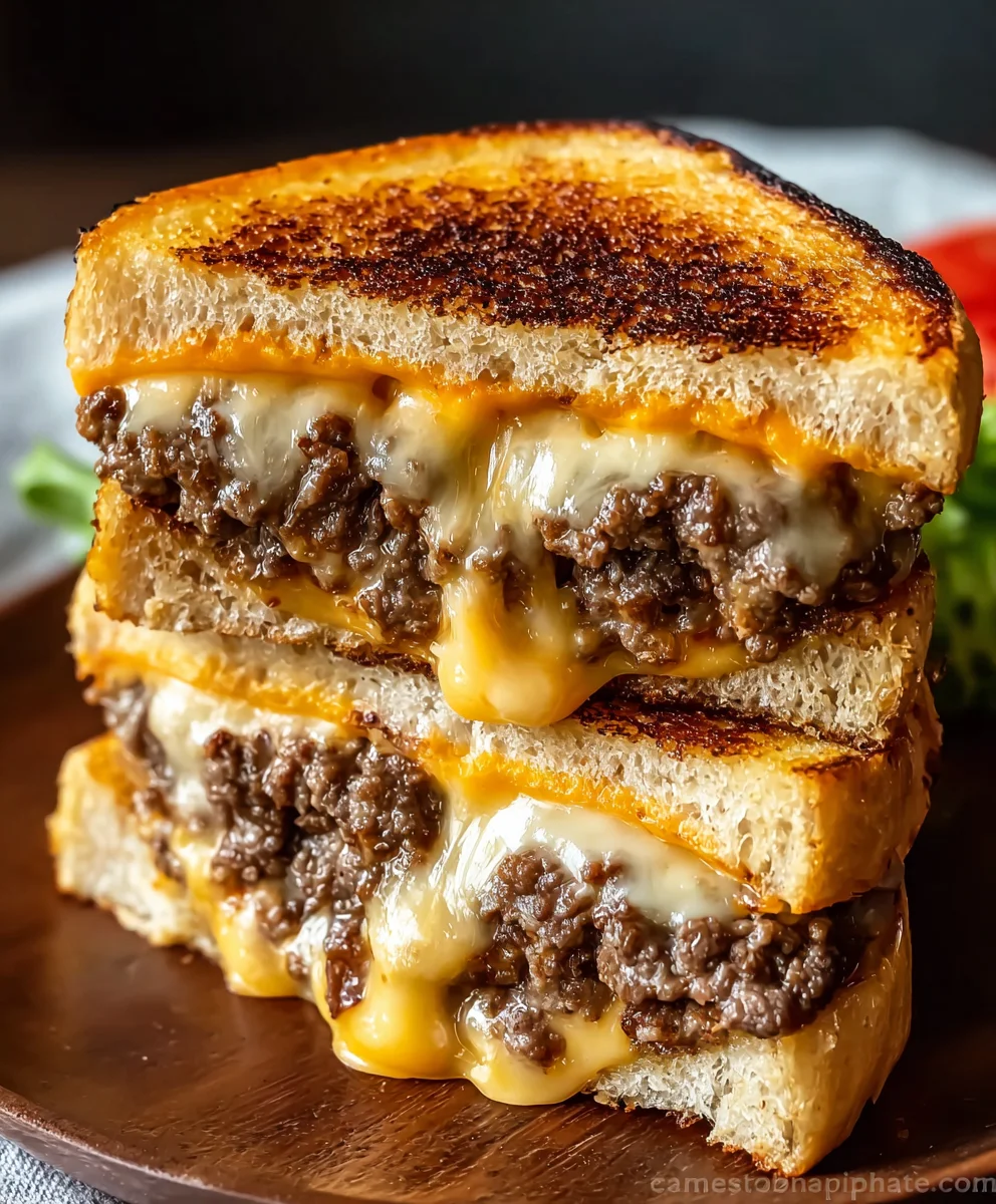 Smash Burger Grilled Cheese: Melty, Beefy, Crispy Perfection!