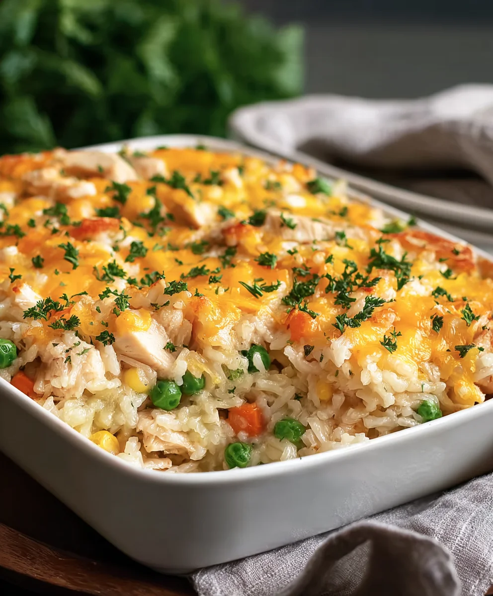 Simple Chicken Rice Casserole