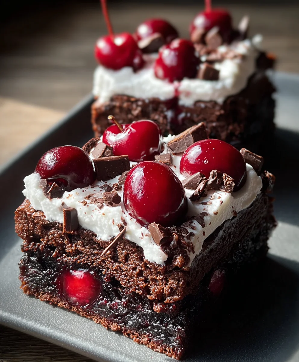 Small Batch Black Forest Brownies