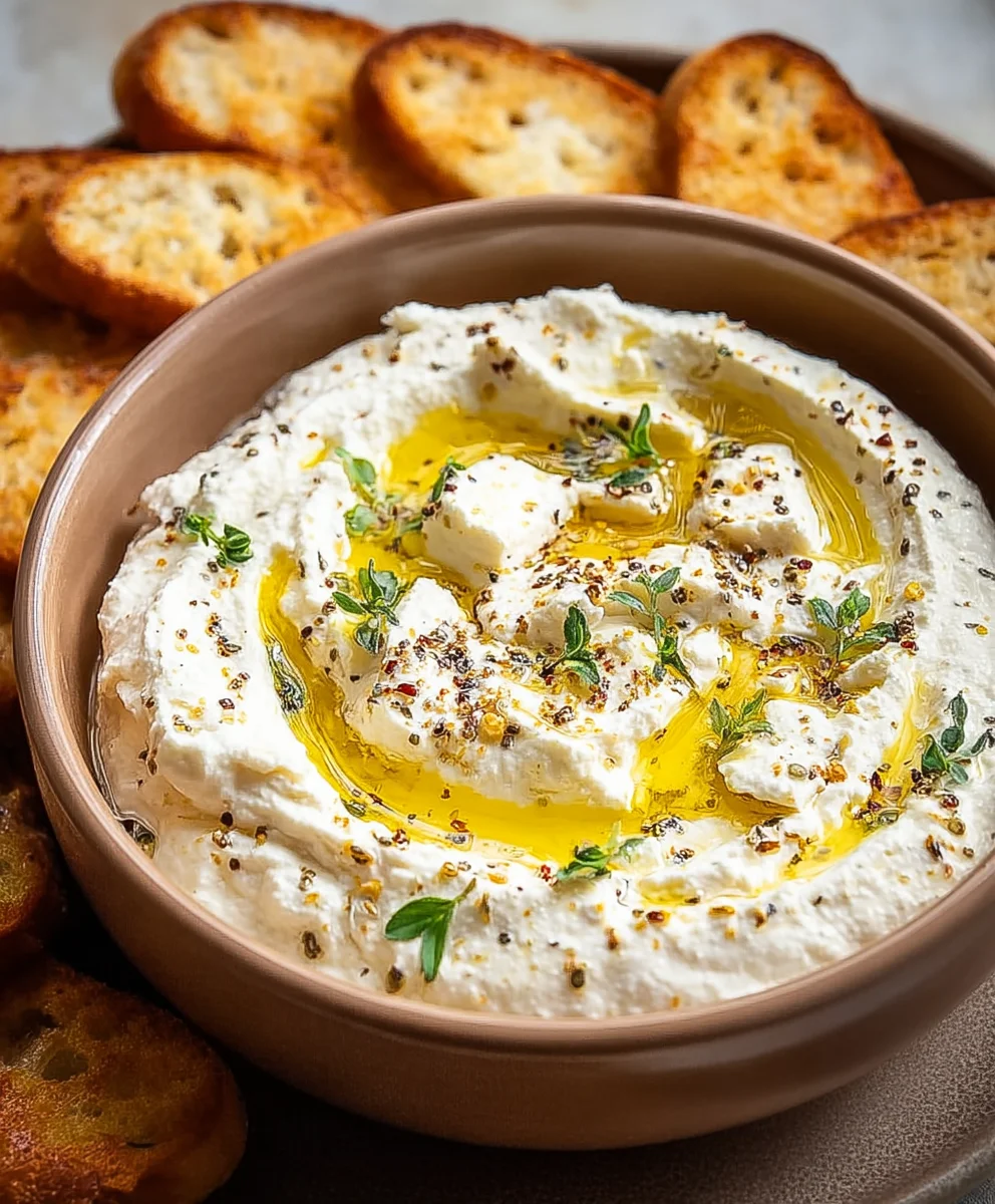 Sweet & Savory Whipped Feta Honey Dip: Perfect Party Food