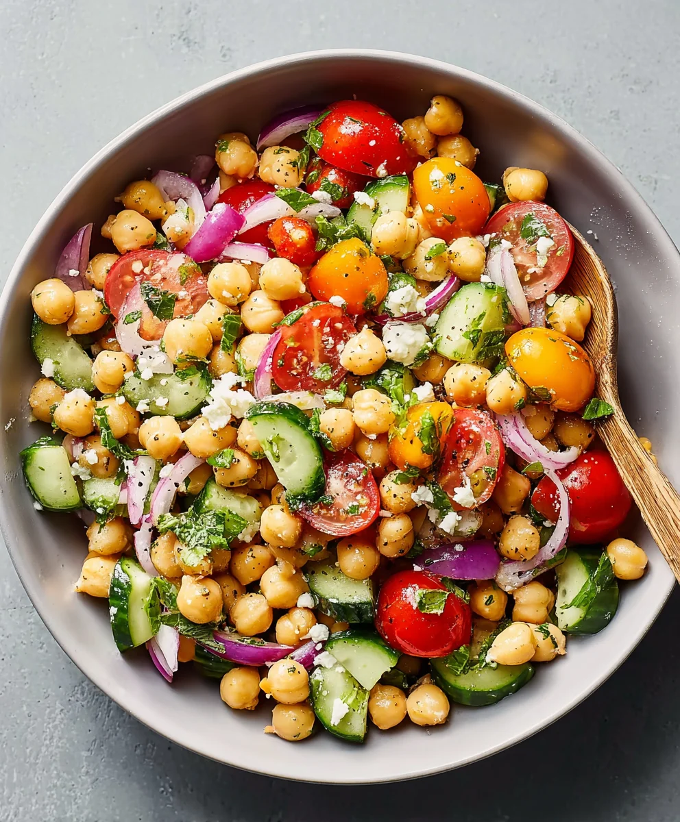 Easy Chickpea Salad: Healthy, Flavorful & Ready in Minutes!