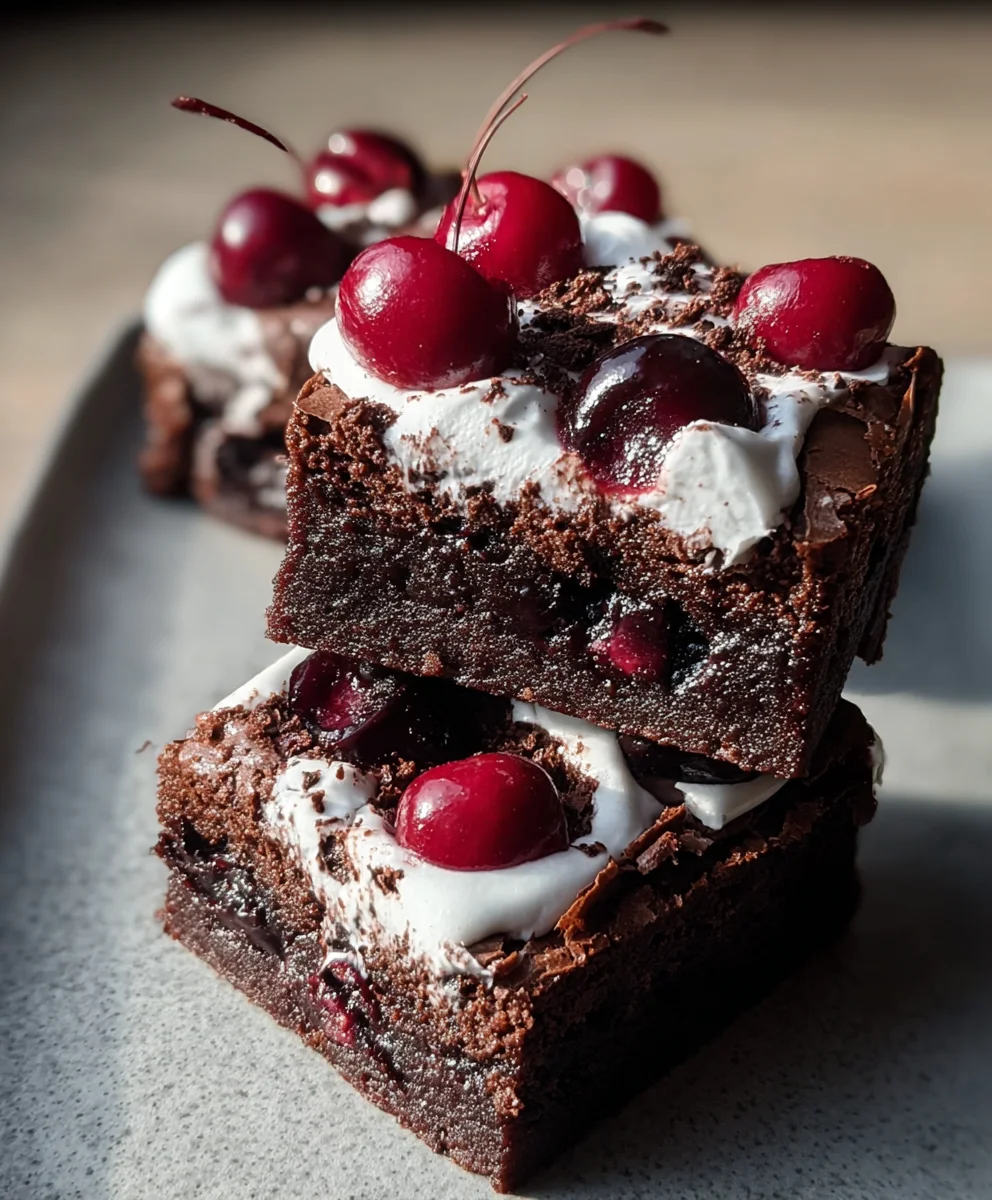 Small Batch Black Forest Brownies: Rich Cherry Chocolate