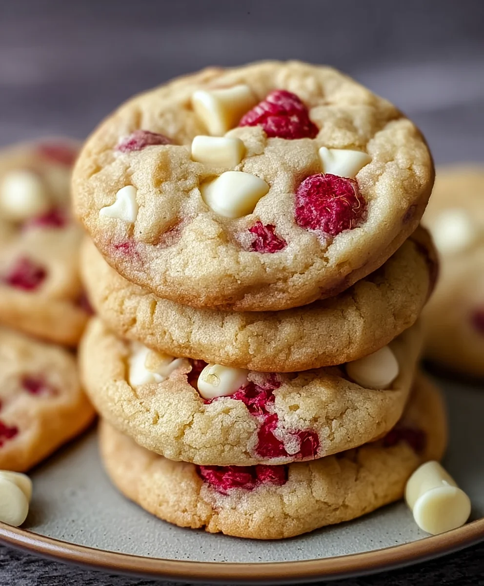 Raspberry White Chocolate Cookies