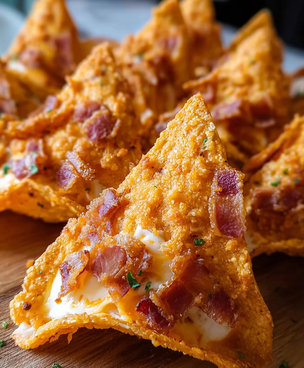 Loaded Cream Cheese Beef Bacon Stuffed Doritos!