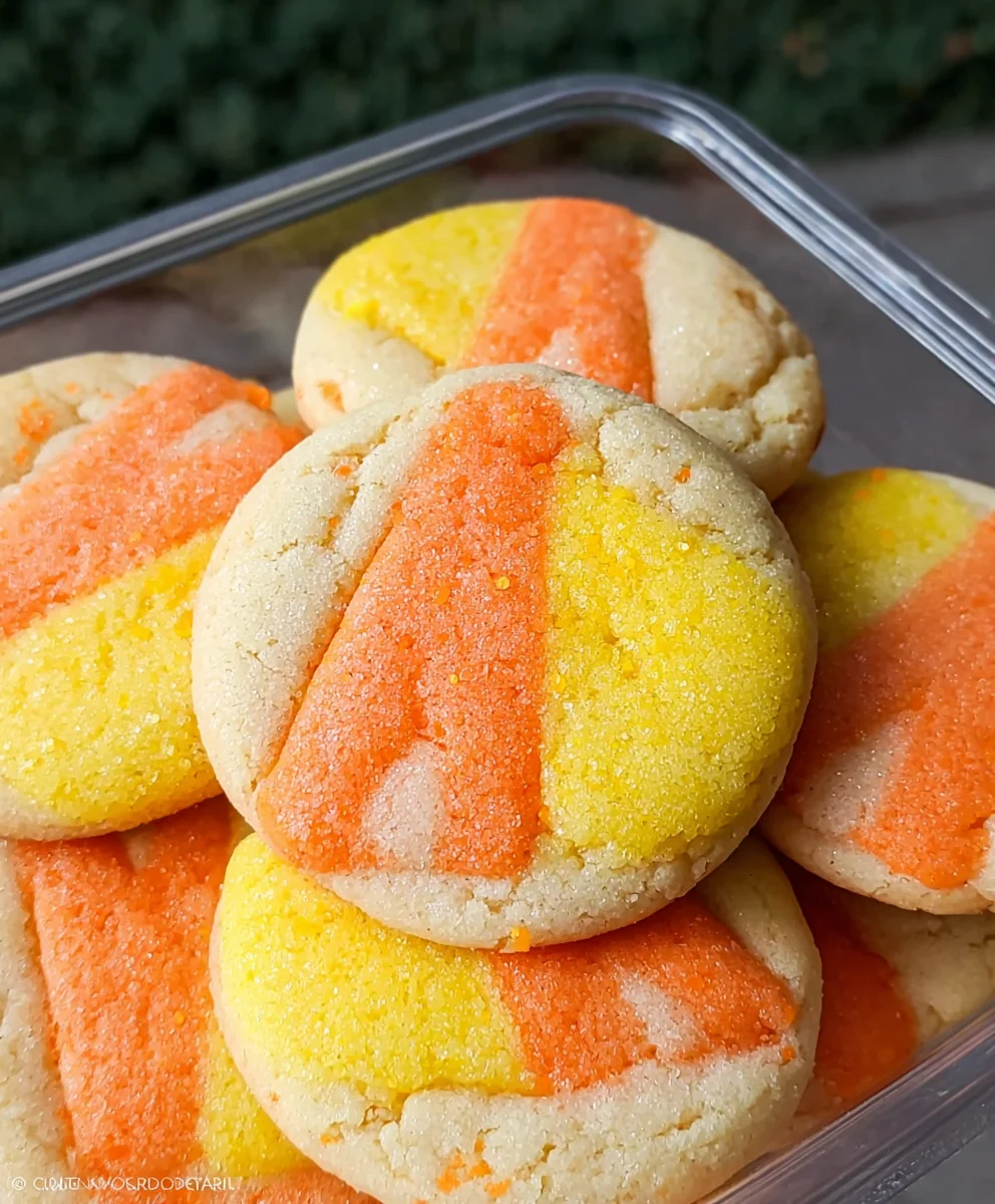 Candy Corn Sugar Cookies