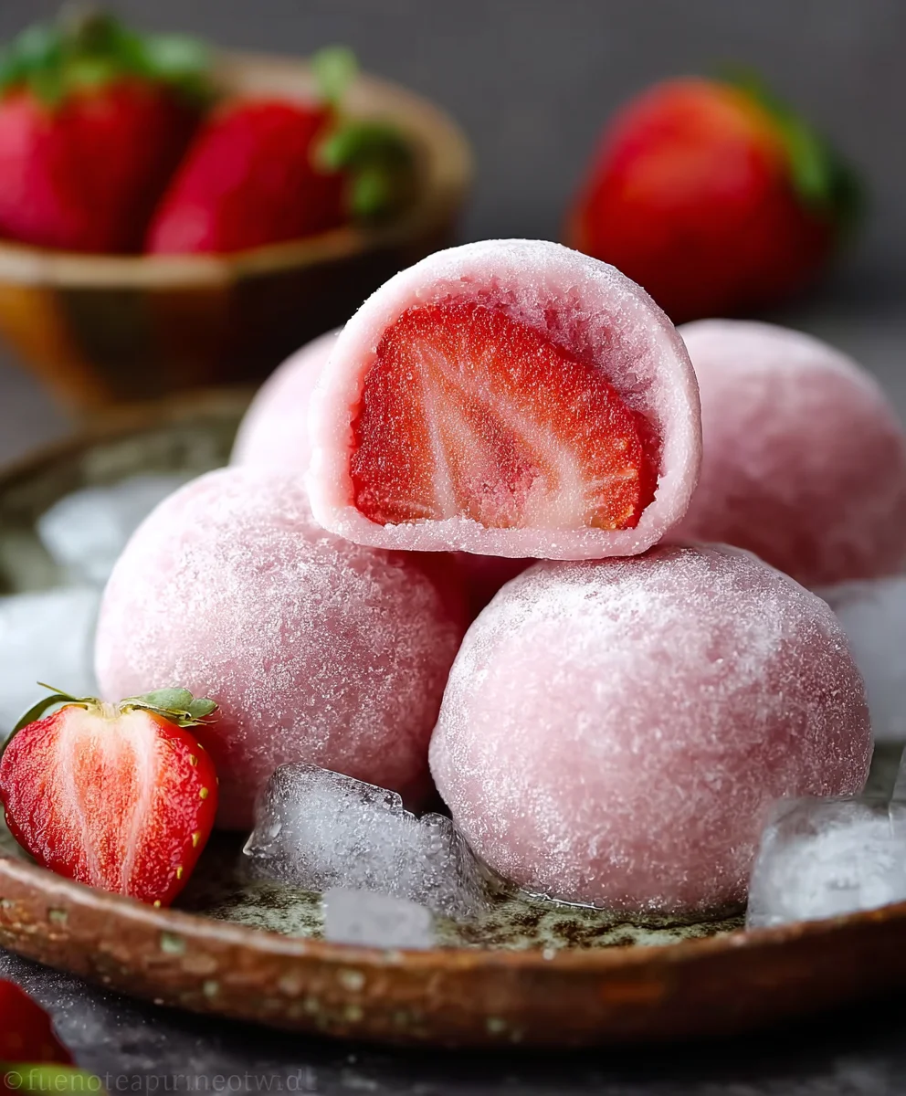 Healthy Strawberry Mochi in Minutes