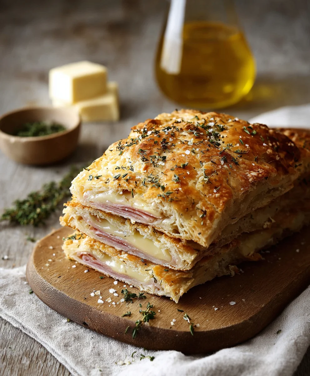 Quick & Easy Crispy Beef & Cheese Puff Pastry Stacks
