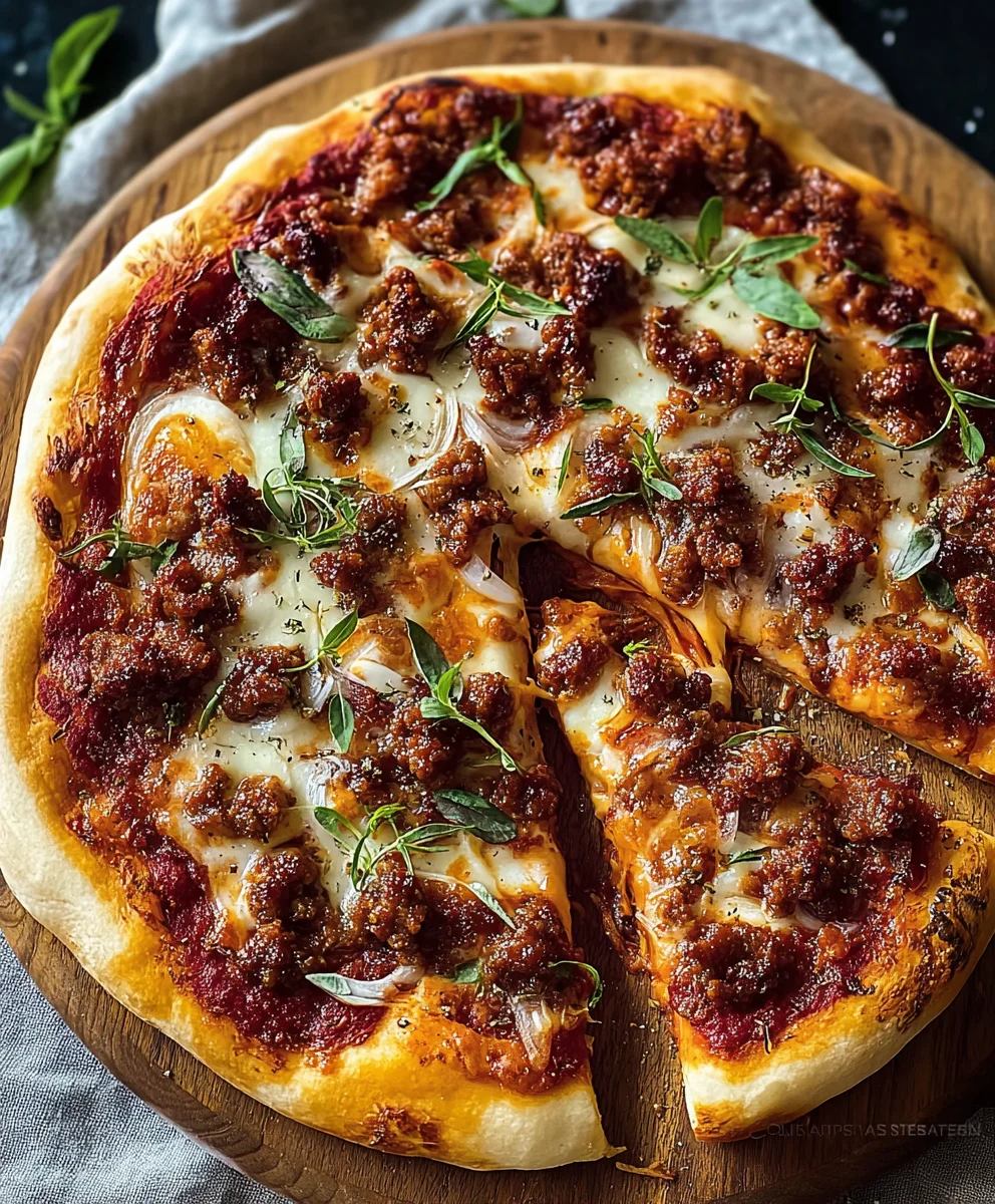 Unforgettable Spicy Beef Chorizo Fennel Pizza Recipe!