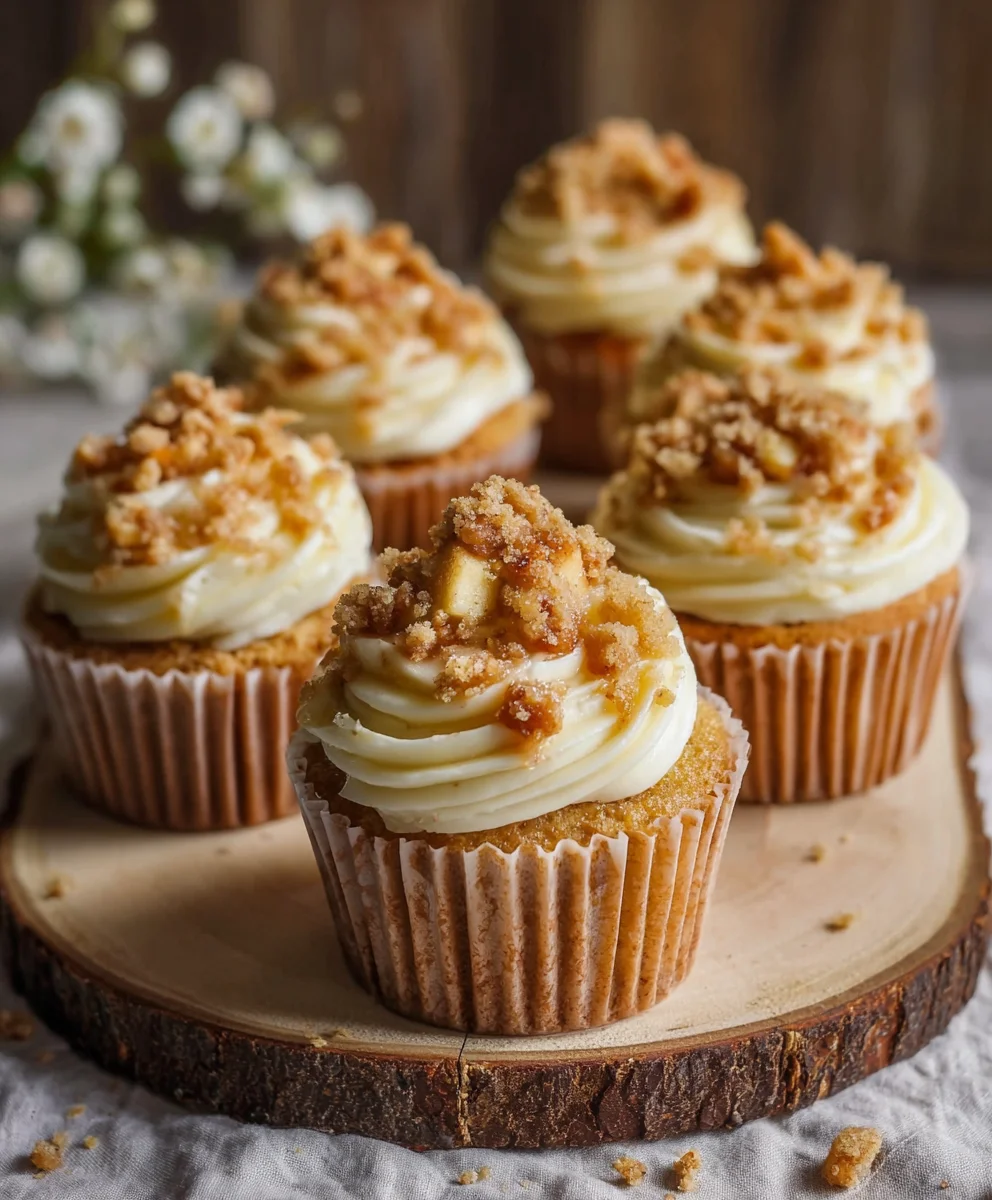 Ultimate Apple Crisp Cupcakes
