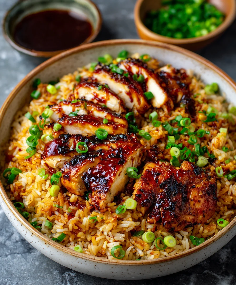 Honey BBQ Chicken Rice