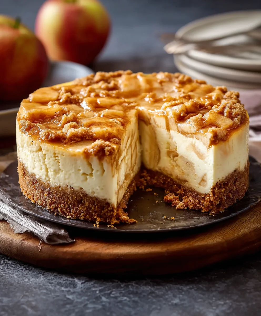 Irresistible Apple Crumble Cheesecake Recipe You'll Crave Again