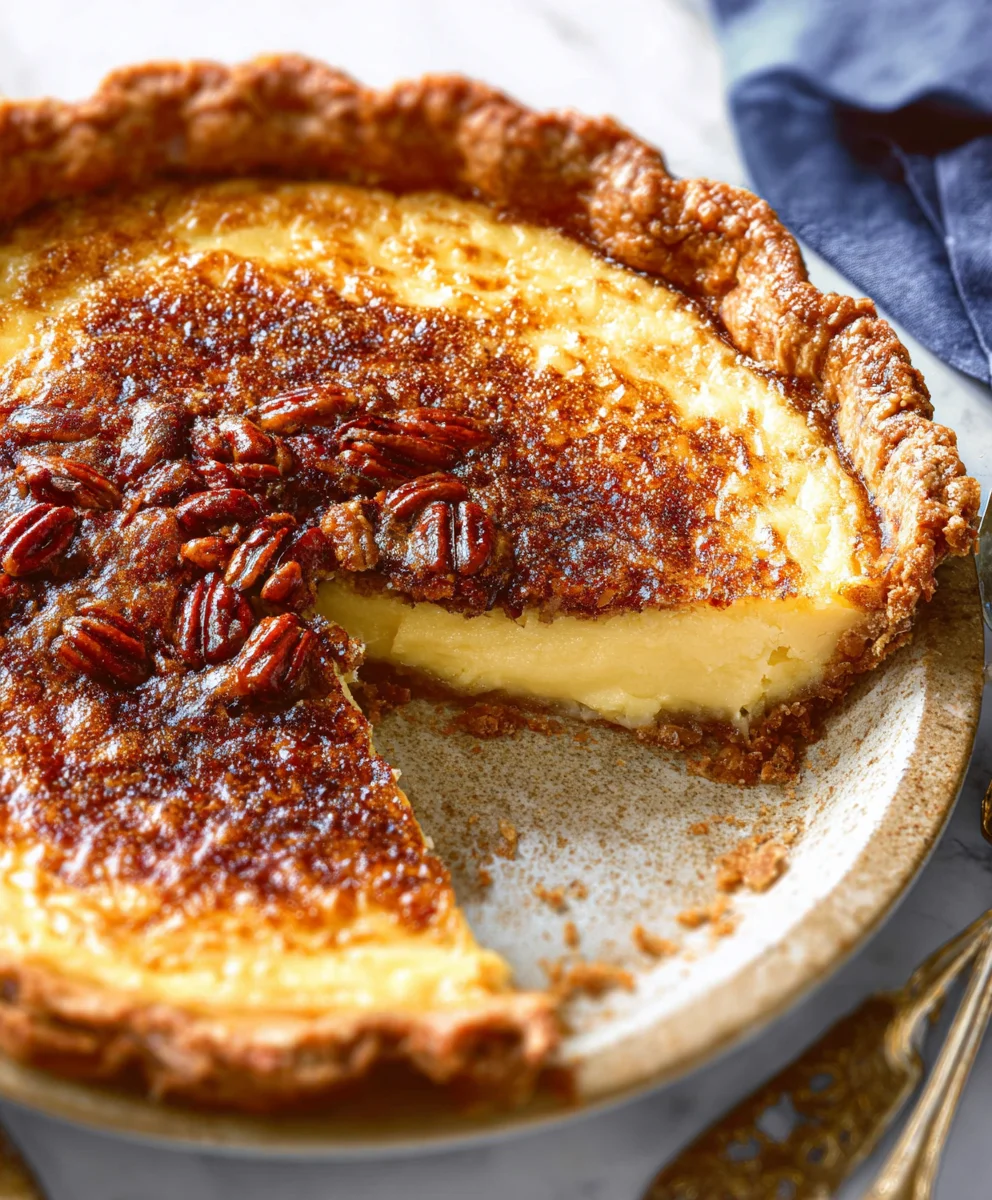 Heavenly Homemade Custard Pie