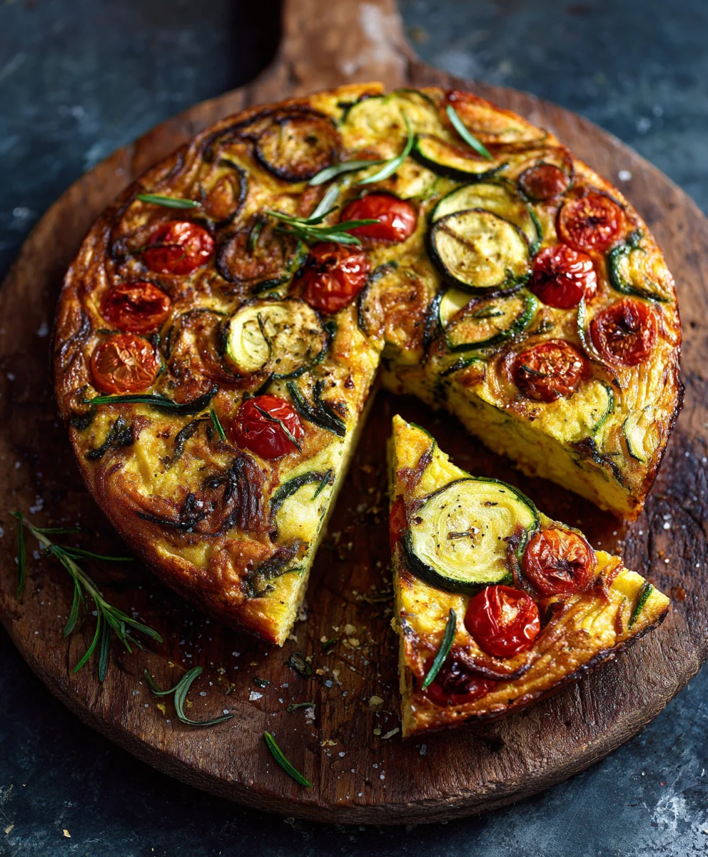 Breakfast Veggie Crinkle Cake