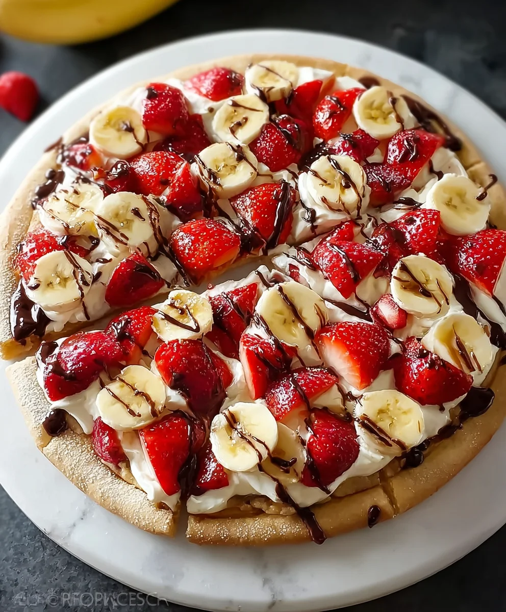 Ultimate Banana Split Fruit Pizza Recipe – A Summer Delight!