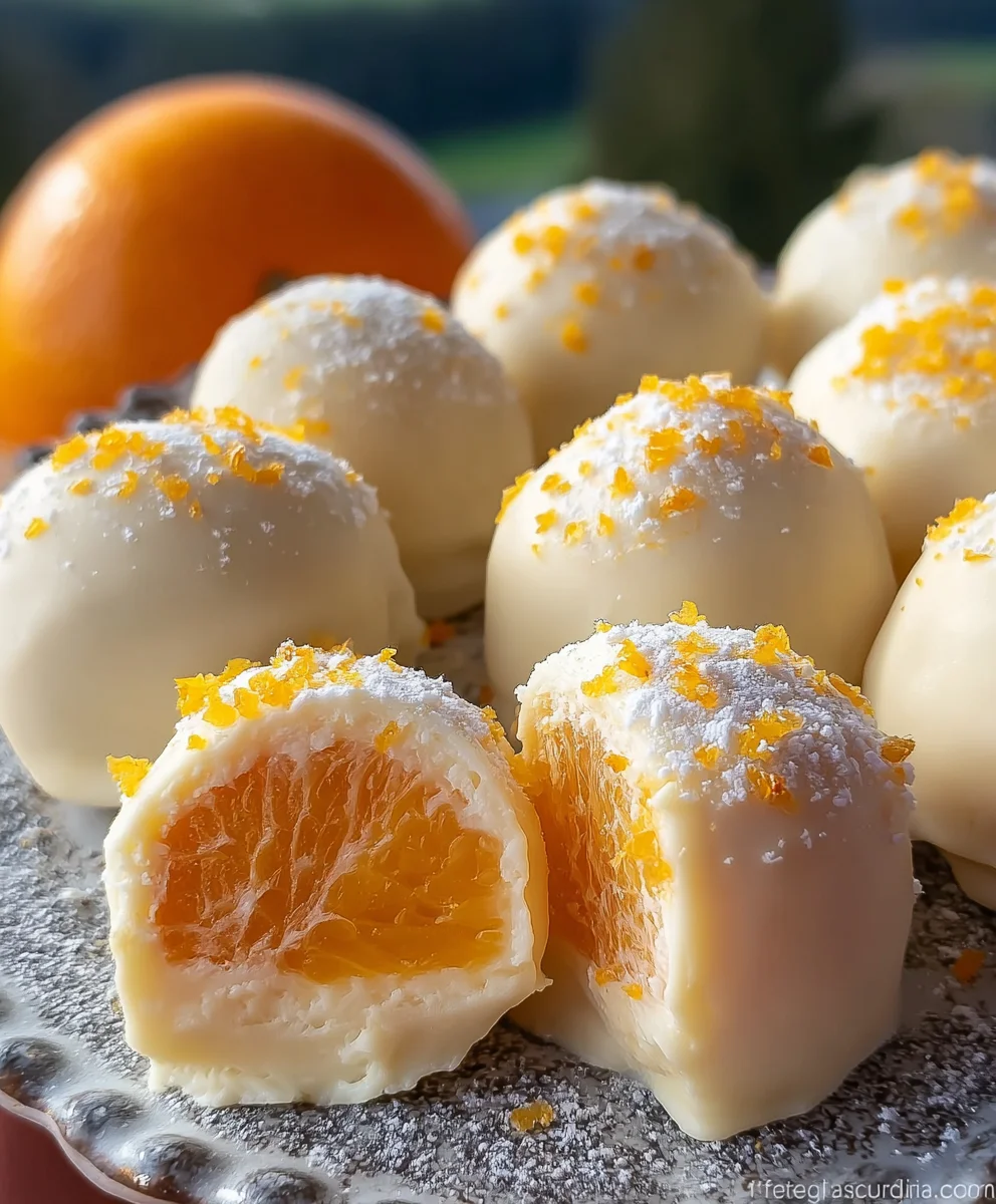 Orange Creamsicle Truffles