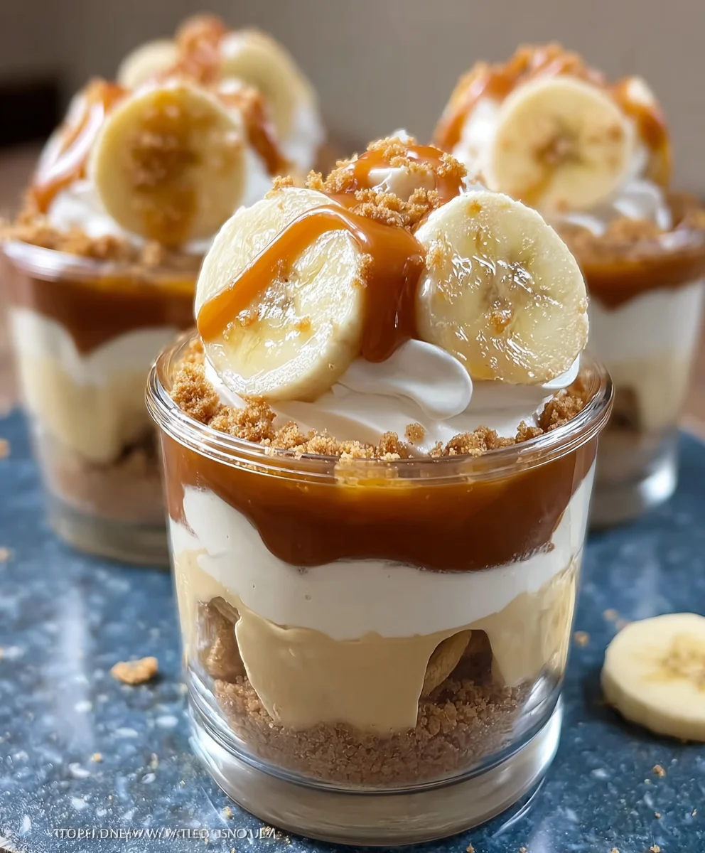 Caramel Banana Pudding Extra Cookies Cups